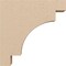 Ekena Millwork 2"W x 10"D x 10"H Thin Mediterranean Rough Cedar Woodgrain TimberThane Corbel, Primed Tan CORUR02X10X10MEDRCPR - alternate 2